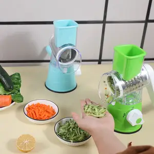 High Quality Multifunctional Food Chopper Rotary Cheese Grater 3 In 1 Manual Vegetable Chopper