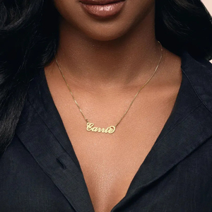 Gioielli Dropshipping all'ingrosso nome argento 925 collana piccolo lusso impermeabile 18k placcato oro personalizzato stile nome - Product Image 4
