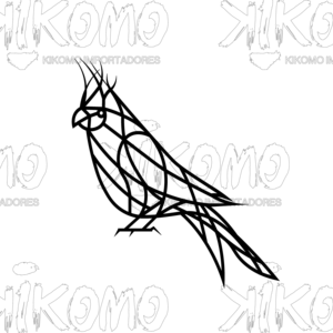 Tableau géométrique en MDF noir avec oiseaux et aigles - Product Image 5