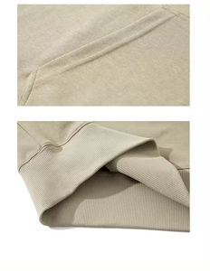 Venta al por mayor personalizado peso pesado Boxy algodón polar hombres sudaderas con capucha corta invierno sólido 100% algodón personalizado logotipo bolsillo transpirable - Product Image 5