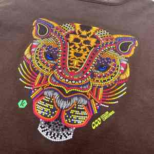 Hommes lourds t-shirt imprimé 100% coton blanc sport vêtements de sport coton surdimensionné imprimé Sublimation t-shirt - Product Image 5