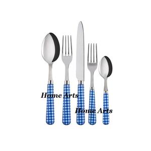 Ensemble de 5 couverts en acier inoxydable avec manche en résine, design tendance, taille et forme personnalisées, ensemble de couverts en vrac - Product Image 6