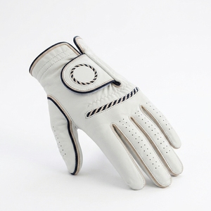 Premium INJAE Cabretta Leather Waterproof Anti-Uv Golf Glove Left Hand Soft Grip Breathable Finger Slits Hook Loop Closure Anti - Product Image 2
