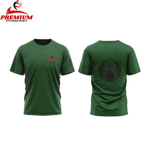 T-shirt personnalisé pour homme en coton et polyester lourd, respirant, col rond - Product Image 3