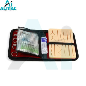 Práctica completa para el kit de sutura del estudiante Kit de entrenamiento médico incluye almohadilla de sutura de silicona con herramientas instrumento médico - Product Image 2