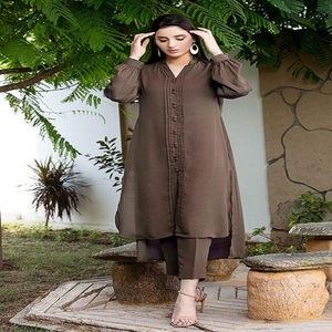 ปัญจาบ Patiala ชุดสนามหญ้าสามชิ้น,ชุดสูทดิจิตัลพิมพ์ลาย Unstitched Shalwar Kameez สำหรับผู้หญิง - Product Image 3