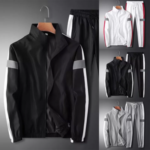 Unisex Winter Solid Anti-static <b>Track</b> <b>Suits</b> Sweatsuit Activewear Casual Fitness Plus Size 100% Cotton - Product Image 3