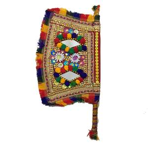 Abanico de lujo bordado hecho a mano cultural, abanico de mano de lujo hecho a mano Sindhi, abanico hecho a mano de hermoso diseño al por mayor - Product Image 3