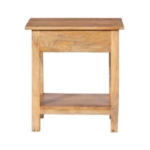 Mesita de noche clásica moderna de 1 cajón, muebles de almacenamiento de madera con estilo para dormitorio y comedor para decoración de apartamentos - Product Image 2