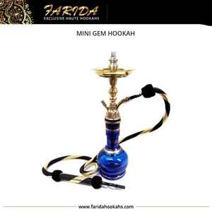 Lujo egipcio Farida Mini Gem Hookahs Latón de alta calidad Narguile Fumar Shisha Pipas con el mejor diseño de laca - Product Image 2