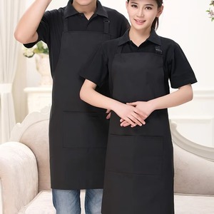 Buy wholesale Plain <b>Aprons</b> with 2 Pockets Commercial Chef <b>Apron</b> With Custom Logo <b>for</b> Kitchen <b>Cooking</b> Restaurant Painting - Product Image 3
