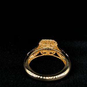 Impresionante anillo de oro y diamantes, una hermosa pieza de joyería de piedras preciosas - Product Image 4