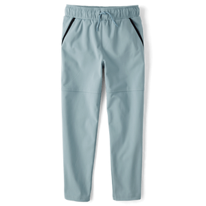 Pantalones Deportivos para Niños The Children's Place en Azul Ahumado, Mezcla de Poliéster/Spandex, Cintura Elástica, Tiro Medio - Product Image 1