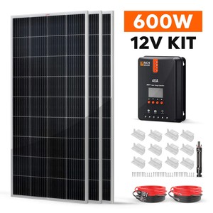 Kit Solar Doméstico RI CH so L AR con Paneles de Silicio Monocristalino, Controlador MPPT y Batería de Iones de Litio - Product Image 4