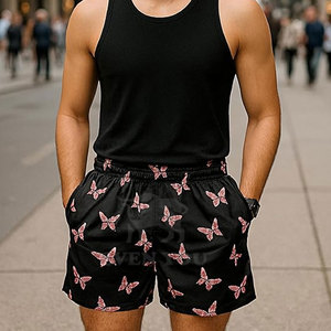 กางเกงขาสั้นลำลองสุดอินเทรนด์พร้อมลายกราฟิกสีสันสดใส เหมาะสำหรับการเดินทางช่วงฤดูร้อนและกิจกรรมกลางแจ้ง - Product Image 2
