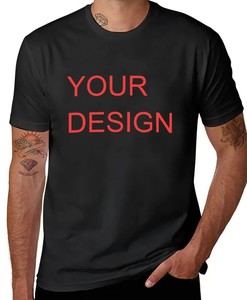 T-shirts pour hommes imprimés double face vierges personnalisés 100% coton écologique Vintage grande taille hauts surdimensionnés Logo avant votre - Product Image 5