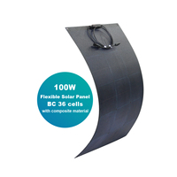 Panneau solaire flexible à couche super mince de 100W 200W de l'utilisation à la maison de balcon de ROHS cellules solaires de C.-B. modules solaires flexibles monocristallins