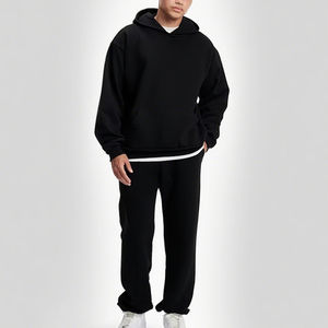 Heavyweight Cotton Oversized Pullover Hoodie for Men Unisex <b>Streetwear</b> Boxy Fit hoodies - Product Image 2