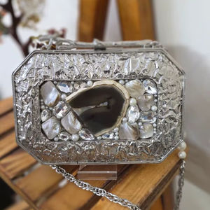 Vente en gros vadrouille pochette en nacre mariage soirée sac à main fête sac fabricants de l'Inde - Product Image 1