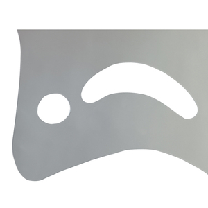 Feuille d'autocollants muraux rectangulaires en acrylique découpé sur mesure 13x20 argent Espejo Miroir doré optique concave incassable personnalisé au design moderne - Product Image 2