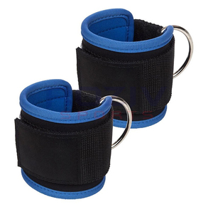 Sangle de cheville en néoprène de haute qualité pour machine à câbles, double anneau en D, respirante, réglable, écologique, unisexe, vente en gros - Product Image 5