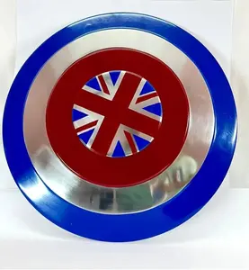 Escudo redondo Escudo de metal sólido Escudo de tierra de batalla original Acero suave pesado Chnm2066 - Product Image 1