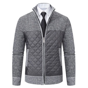2024 nouveau automne hiver veste hommes chaud cachemire décontracté fermeture éclair coupe ajustée polaire veste hommes manteau robe tricots mâle - Product Image 1