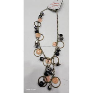 Fashionable Women's <b>Resin</b> Necklace with Classic Box Chain for Wedding Party Engagement or <b>Gift</b> - Product Image 1