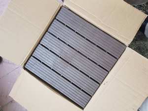 Carreaux de terrasse en plastique à emboîtement imperméables et bon marché pour l'extérieur, 5 lamelles, pose facile - Product Image 3