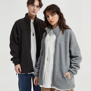 2025 nouveau produit hiver polaire chaud confortable décontracté Jogging sport veste fermeture éclair col montant hommes pull à capuche - Product Image 3