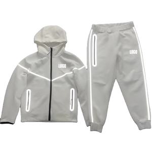 Chándal Reflectante Tech Fleece 2025 Personalizado Novedad para Hombre con Logo Cremallera y Sudadera con Capucha para Correr - Product Image 3