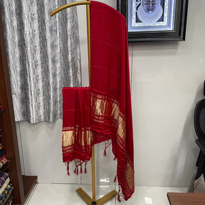ผ้าพันคอพิมพ์ลาย Bandhani ทำจากผ้าไหม gajji แบบนุ่มผ้าพันคอสตรีสไตล์พื้นเมืองพิมพ์มือหนักผ้าพันคอสำหรับงานแต่งบ้านดิวาลี - Product Image 6