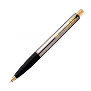 Bolígrafo de rodillo cromado de Vector negro mate de alta calidad, llavero gratis, diseño elegante para escritura suave, regalo de oficina - Product Image 2