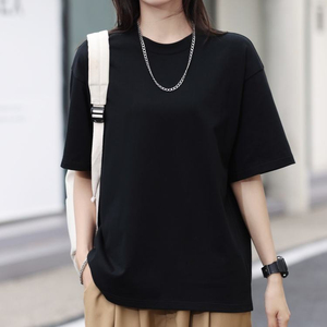 Camiseta Holgada Extra Grande para Mujer, con Forro Estampado, Estilo Informal, Talla Grande, Hombros Caídos - Product Image 3