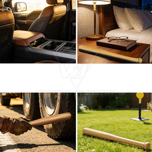 Bâton de baseball en bois personnalisé, 1 pièce, léger, robuste, durable, équipement sportif professionnel pour les joueurs de baseball - Product Image 3
