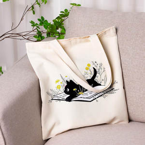 Sac fourre-tout en coton bicolore avec bretelles solides design élégant idéal pour la promotion de la marque ou un usage occasionnel - Product Image 2