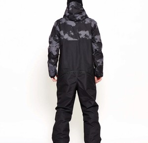Combinaison de ski d'hiver unisexe avec veste et pantalon coupe-vent respirants, ensemble de vêtements de sport d'extérieur imperméable, fermeture éclair - Product Image 2