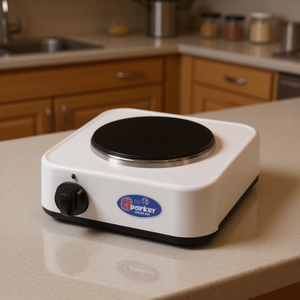 Placa Eléctrica CF Parker de 1 Zona, Blanca, 1000W, PFO18PB (23x23x10cm) con Diámetro de 14.5cm, Modelo 5318P - Product Image 3