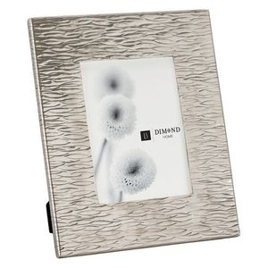 Cadre photo en métal Metal Wave 12088 en laiton antique, motif abstrait gravé, durable, léger, rectangulaire, décoration pour la maison et le bureau - Product Image 2