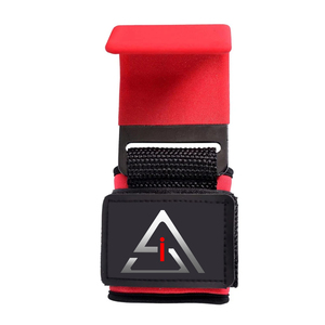 ตะขอเกี่ยวยกน้ำหนัก ตะขอพาวเวอร์ลิฟติ้ง ตะขอยกน้ำหนักแบบหนา ไนลอนพร้อมตะขอเหล็ก อุปกรณ์ออกกำลังกายและฟิตเนส - Product Image 1