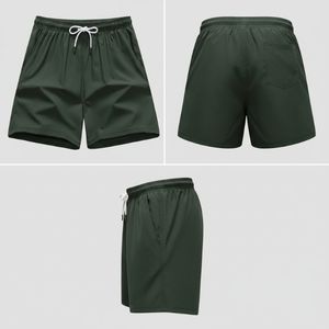 Shorts d'entraînement gris Performance pour hommes |   Respirant et évacuant l'humidité |   Idéal pour le fitness et les sports - Product Image 4
