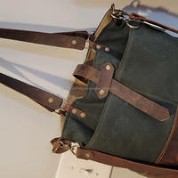 Sac fourre-tout vintage en toile et cuir couleur unie avec logo personnalisé, sac à bandoulière de voyage fait main, fermeture éclair métallique tendance