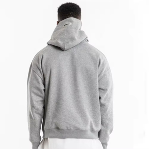 Sudadera con capucha de gran tamaño de algodón 100% para hombre - Product Image 4