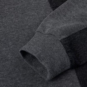 Sweat à capuche en coton pour homme d'hiver, coupe régulière, style bicolore, cordon de serrage, poches, taille plus, respirant, anti-boulochage, décontracté - Product Image 3