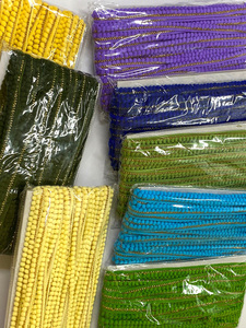 Garniture en dentelle à pompon en nylon multicolore de fournisseur indien pour vêtements, robes, robes, chaussures, offres de gros - Product Image 4