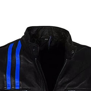 Veste de course de moto en cuir sur mesure de haute qualité, coupe-vent, grande taille - Product Image 4