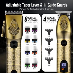 Kit de Afeitadora y Cortapelos Eléctrico para Hombre, Set de Barbero Profesional, Kit de Corte de Pelo, Afeitadoras de Lámina para Barba - Product Image 3