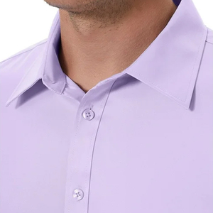 Camisa de algodón 100% de manga larga informal para hombre de alta calidad, impresión personalizada, manga completa transpirable para adultos - Product Image 3