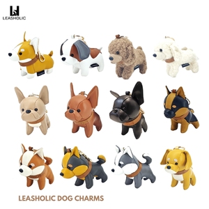 Leasholic Golden Retriever breloque chien en cuir PU porte-clés 3D pour animaux de compagnie cadeau mignon conception personnalisée OEM ODM sac accessoire sac à main - Product Image 4