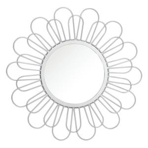 Antique Brass Round Wall <b>Mirror</b> Rustic Modern Design with Metal Frame Handmade Durable <b>Star</b> Leaf Pattern for Wedding Decor - Product Image 3